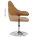 Silla de comedor giratoria 6 uds terciopelo marrón