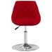 Sillas de comedor giratorias 6 unidades terciopelo rojo tinto