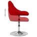 Sillas de comedor giratorias 6 unidades terciopelo rojo tinto