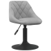 Sillas de comedor giratorias 4 unidades terciopelo gris claro