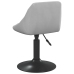 Sillas de comedor giratorias 4 unidades terciopelo gris claro