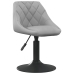 Silla de comedor giratoria 6 uds terciopelo gris claro
