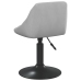 Silla de comedor giratoria 6 uds terciopelo gris claro