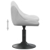 Silla de comedor giratoria 6 uds terciopelo gris claro