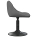 Sillas de comedor giratorias 6 unidades terciopelo gris oscuro