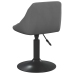 Sillas de comedor giratorias 6 unidades terciopelo gris oscuro