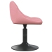 Silla de comedor giratoria 6 uds terciopelo rosa