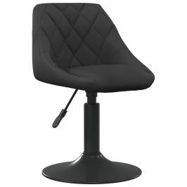 Silla de comedor de terciopelo negro