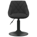 Silla de comedor de terciopelo negro