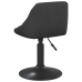 Silla de comedor de terciopelo negro