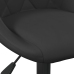 Silla de comedor de terciopelo negro