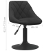 Silla de comedor de terciopelo negro