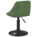 Silla de comedor de terciopelo verde oscuro