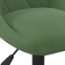 Silla de comedor de terciopelo verde oscuro