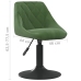 Silla de comedor de terciopelo verde oscuro