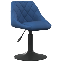 Silla de comedor de terciopelo azul