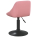 Silla de comedor de terciopelo rosa