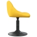 Silla de comedor de terciopelo amarillo mostaza