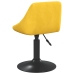 Silla de comedor de terciopelo amarillo mostaza