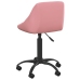 Silla de oficina de terciopelo rosa