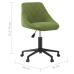 Silla de comedor giratoria de terciopelo verde claro