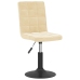 Sillas de comedor giratorias 4 unidades terciopelo crema