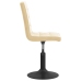 Sillas de comedor giratorias 4 unidades terciopelo crema