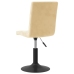 Sillas de comedor giratorias 4 unidades terciopelo crema