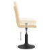 Sillas de comedor giratorias 4 unidades terciopelo crema