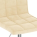Sillas de comedor giratorias 4 unidades terciopelo crema