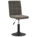 Sillas de comedor giratorias 4 unidades terciopelo gris oscuro