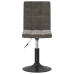 Sillas de comedor giratorias 4 unidades terciopelo gris oscuro
