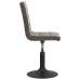 Sillas de comedor giratorias 4 unidades terciopelo gris oscuro