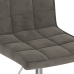 Sillas de comedor giratorias 4 unidades terciopelo gris oscuro