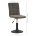 Sillas de comedor giratorias 4 unidades terciopelo gris oscuro
