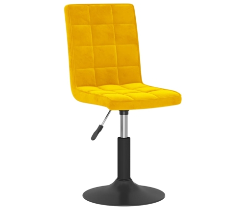 Sillas de comedor giratorias 4 uds terciopelo amarillo mostaza