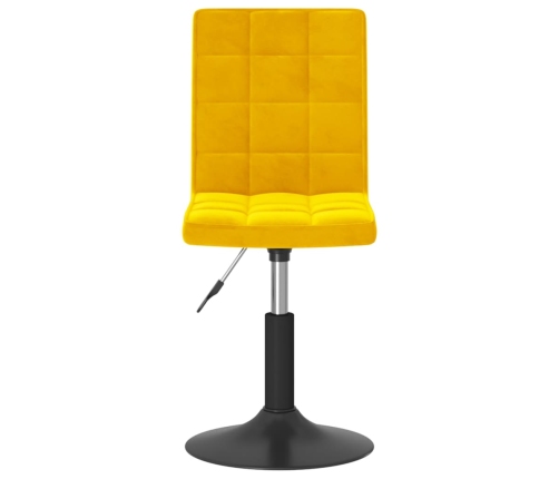 Sillas de comedor giratorias 4 uds terciopelo amarillo mostaza