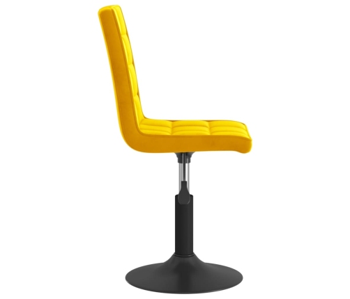 Sillas de comedor giratorias 4 uds terciopelo amarillo mostaza