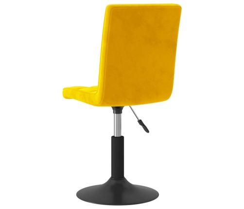Sillas de comedor giratorias 4 uds terciopelo amarillo mostaza