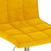 Sillas de comedor giratorias 4 uds terciopelo amarillo mostaza