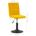 Sillas de comedor giratorias 4 uds terciopelo amarillo mostaza