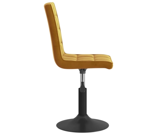 Sillas de comedor giratorias 6 uds terciopelo marrón
