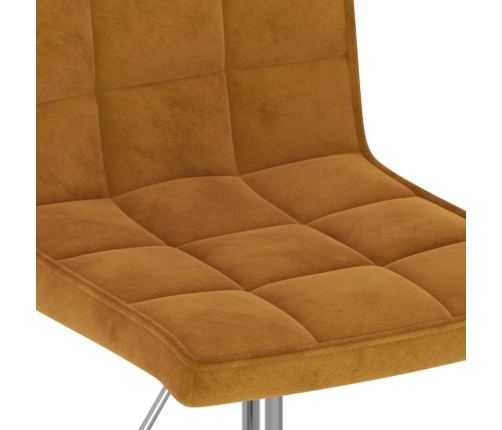 Sillas de comedor giratorias 6 uds terciopelo marrón