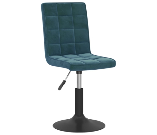 Sillas de comedor giratorias 6 uds terciopelo azul