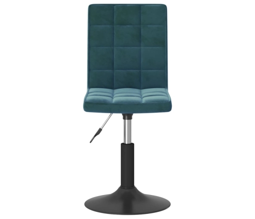 Sillas de comedor giratorias 6 uds terciopelo azul