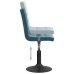 Sillas de comedor giratorias 6 uds terciopelo azul