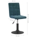 Sillas de comedor giratorias 6 uds terciopelo azul