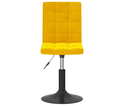 Sillas de comedor giratorias 6 uds terciopelo amarillo mostaza