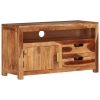 Mueble para TV madera maciza de acacia 90x34,5x50 cm