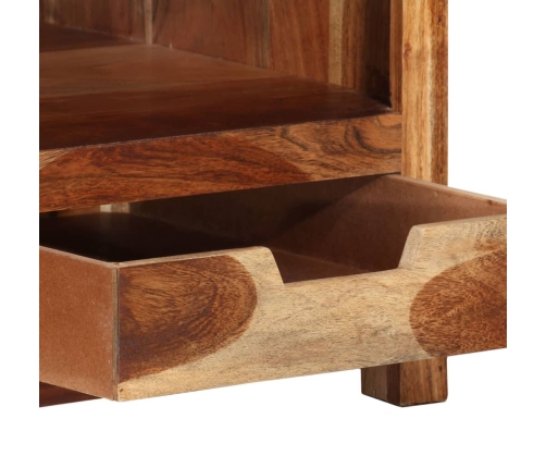 Mesa de centro de madera maciza de acacia 84x49x40 cm